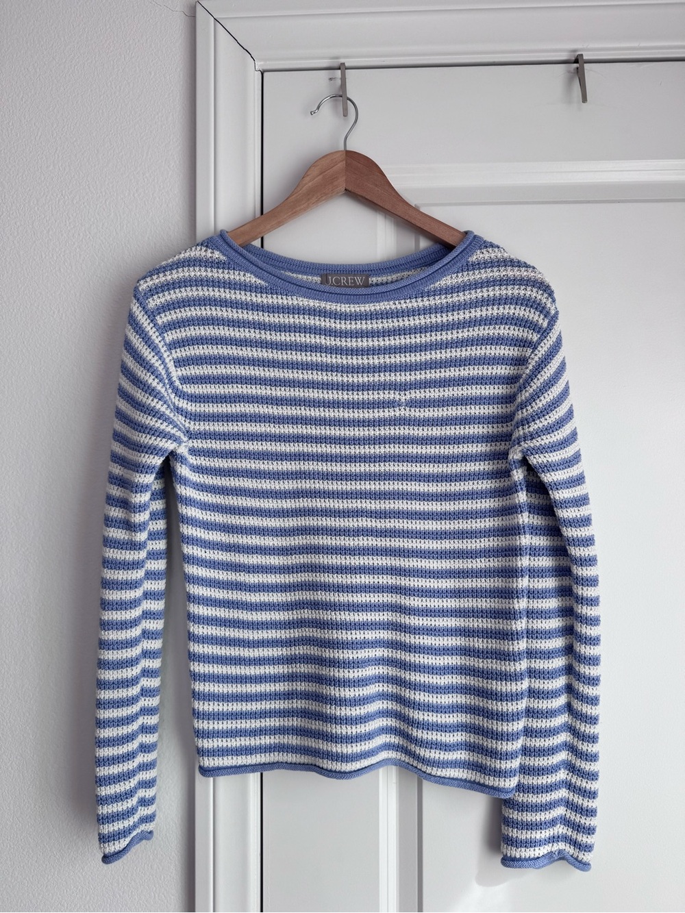 J Crew Boatneck Sweater In Stripe Size XS